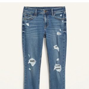 Old Navy Rockstar Super Skinny Distressed Jeans
